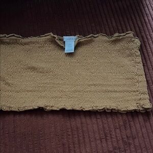 Bozzolo Camel Knit Tube Top